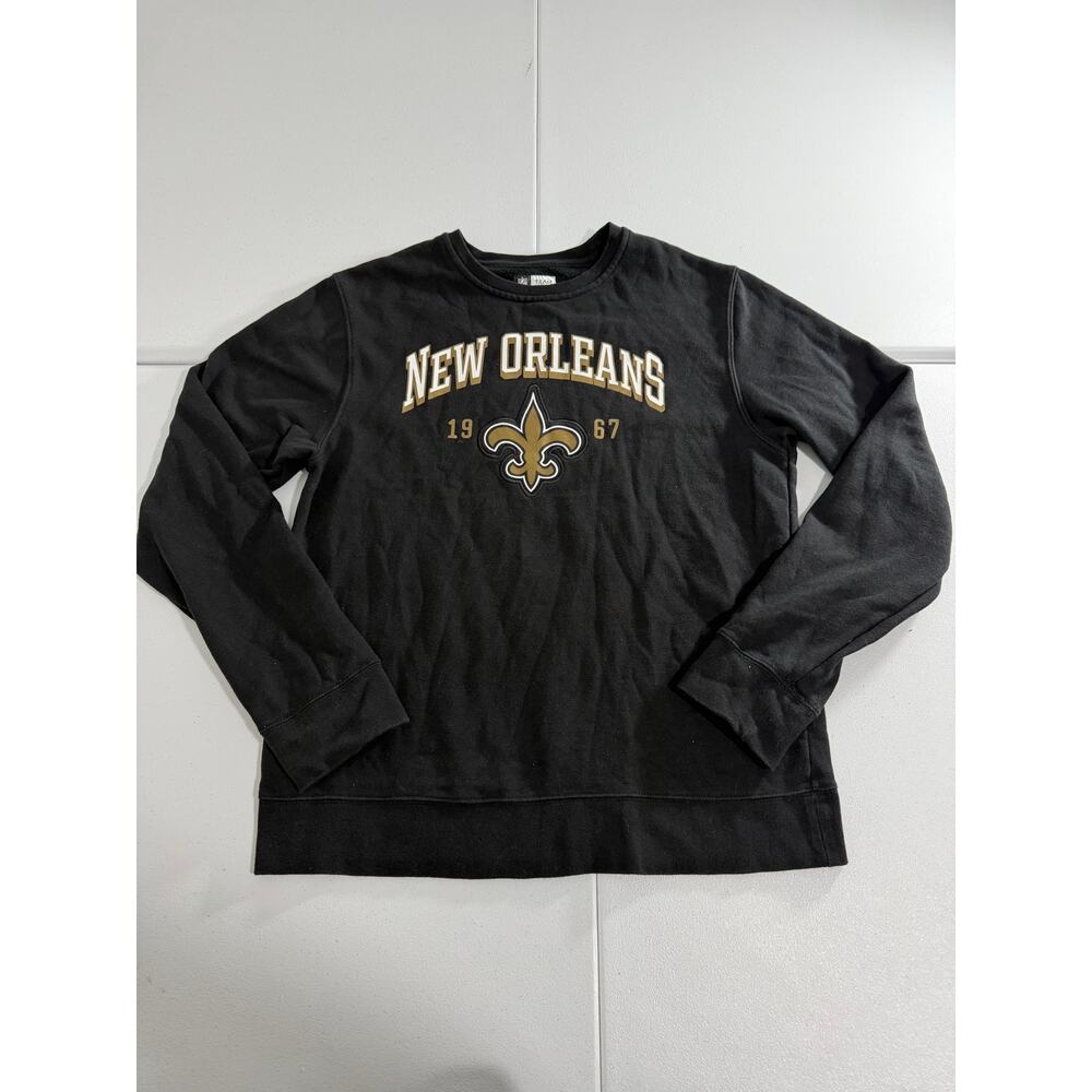 NFL New Orleans Saints 1967 Black Crewneck Sweatshirt Size M
